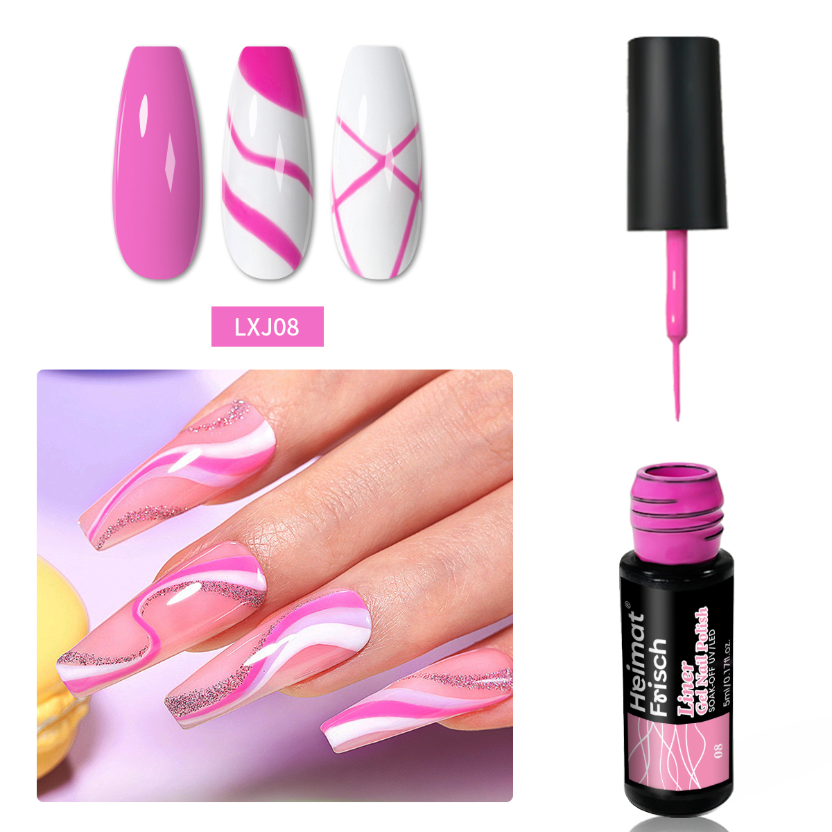 Copolymer Line - 5 ml set Glitter Line Drawing