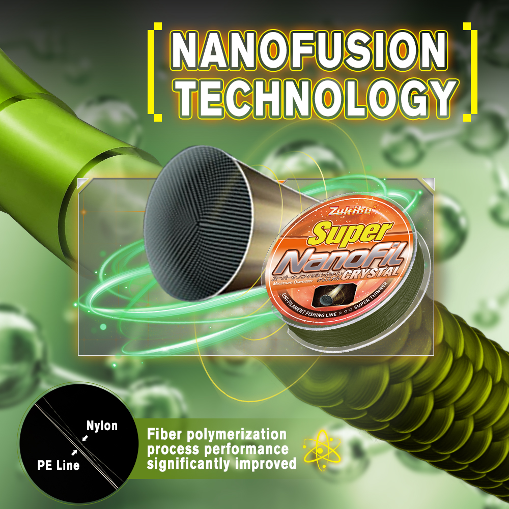 ZUKIBO Nanofil Crystal Unifila - Copolymer Line ulasan dan harga