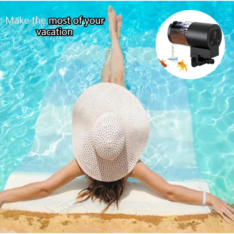 Automatic Fish Food Dispenser  - Fishing Line Dispenser ulasan dan harga