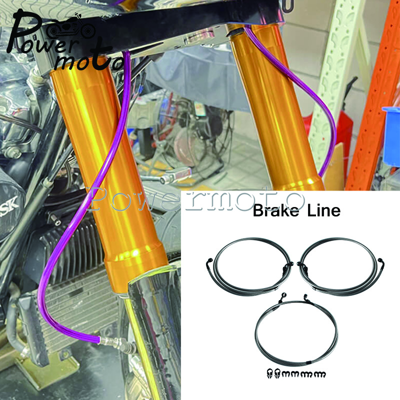Motorcycle Extended Brake Line - Braided Line ulasan dan harga