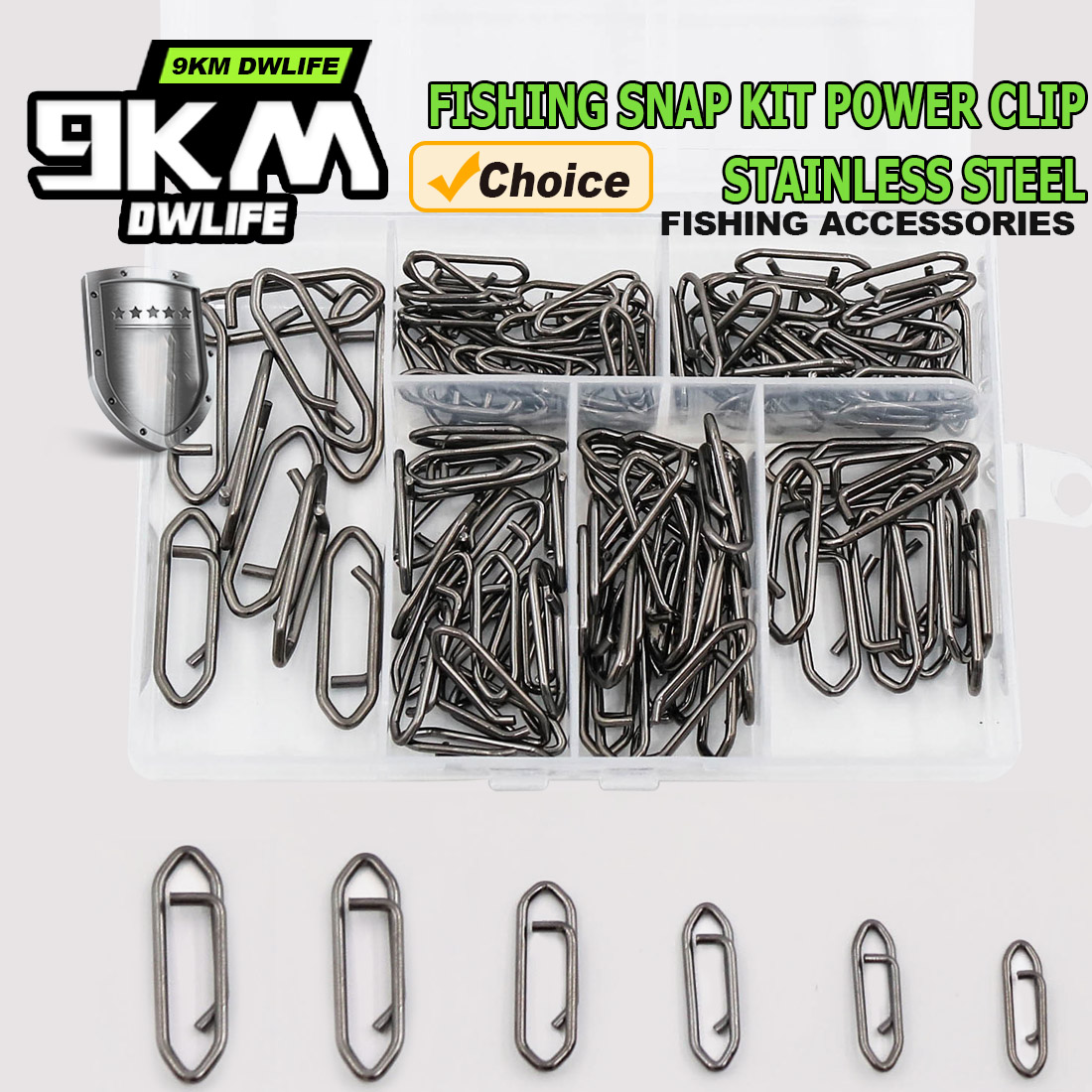 9KM Fishing Snap Kit 110pcs Po - Monofilament Line ulasan dan harga