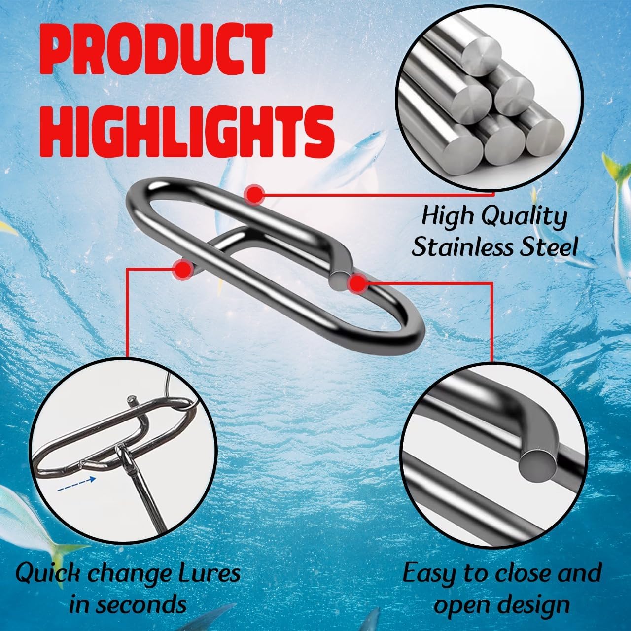 9KM Fishing Snap Kit 110pcs Po - Monofilament Line ulasan dan harga