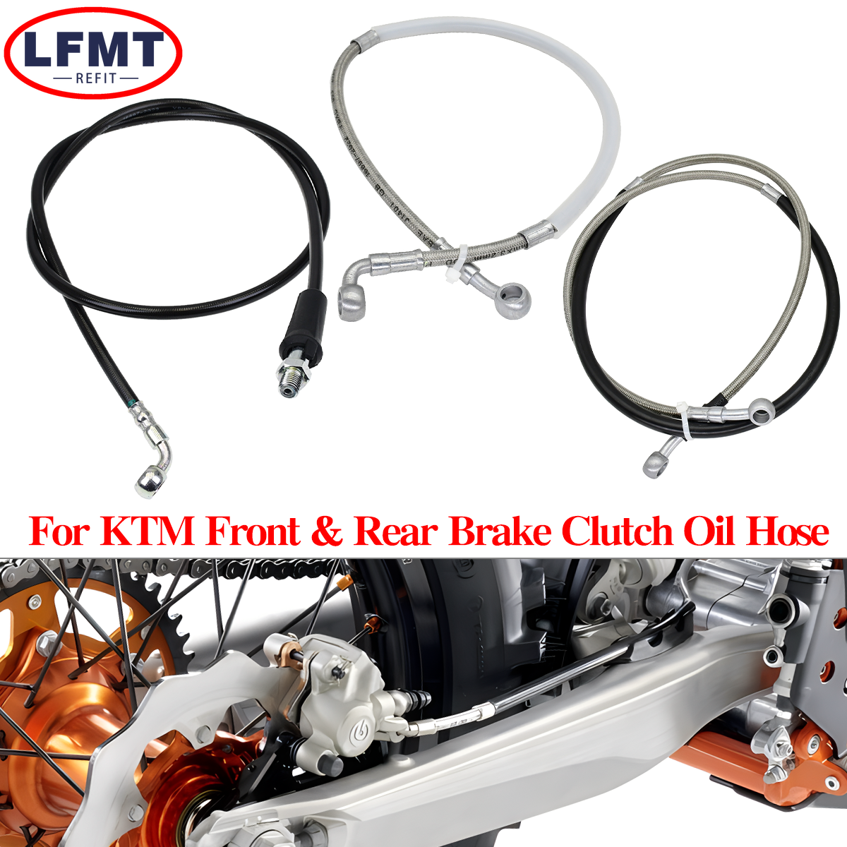 Motorcycle Rear Brake Oil Hose - Braided Line ulasan dan harga